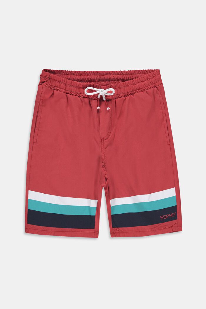 Shorts mit Streifen-Details, 100% Baumwolle