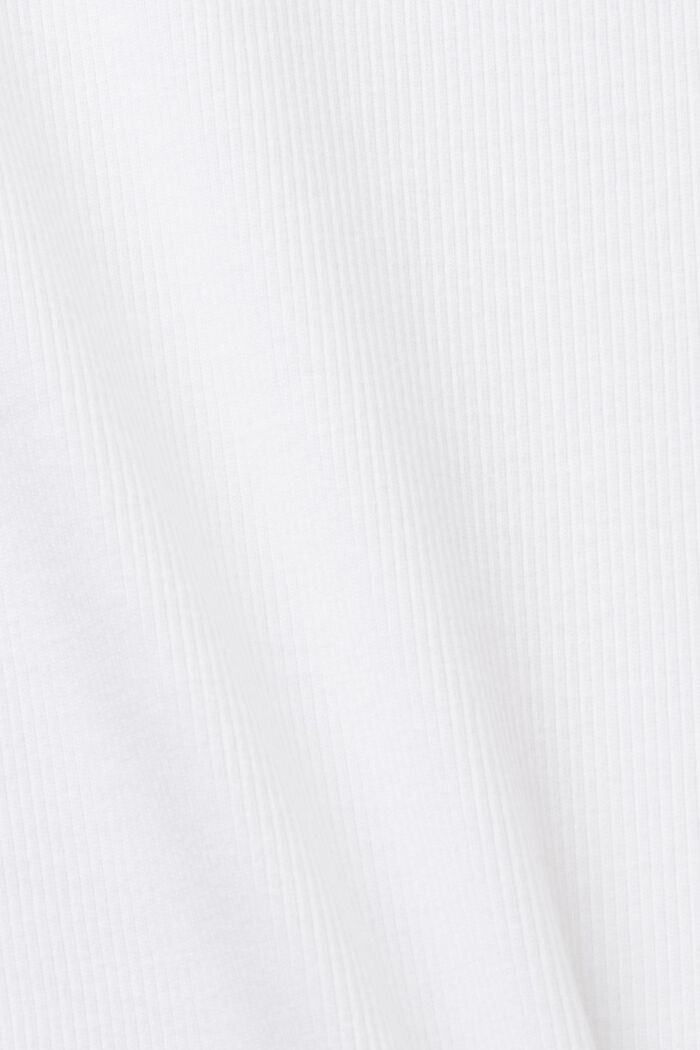 T-Shirt aus Baumwolljersey mit Rundhalsausschnitt, WHITE, detail image number 7