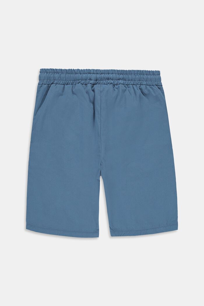 Shorts mit Streifen-Details, 100% Baumwolle, GREY BLUE, detail image number 1