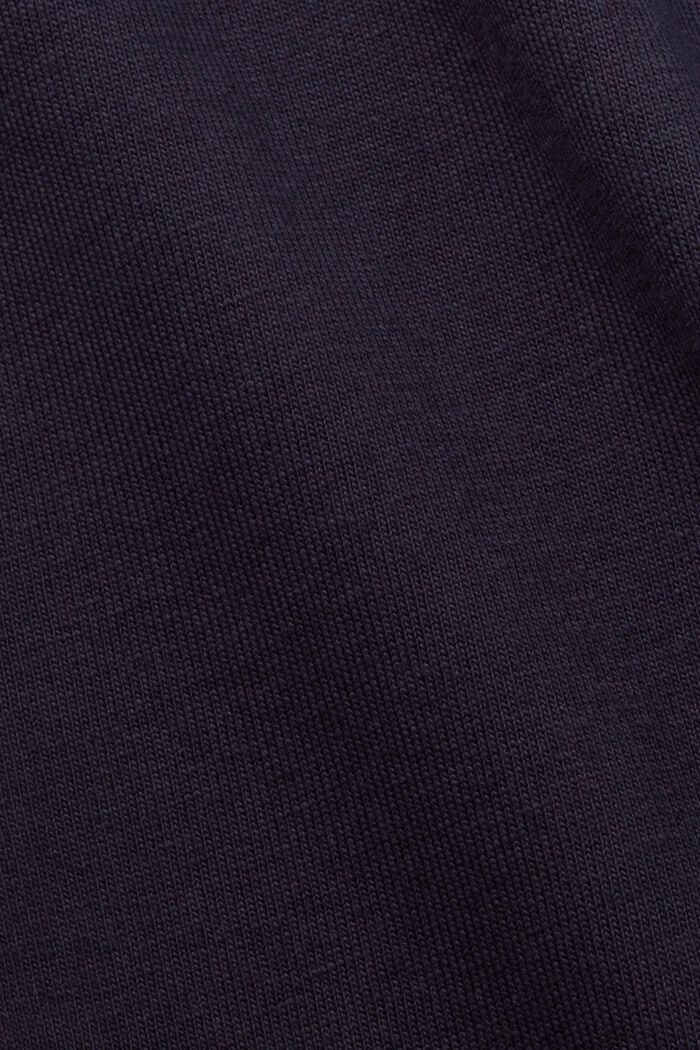 Polo-Shirt aus Jersey, Baumwollmix, NAVY, detail image number 4