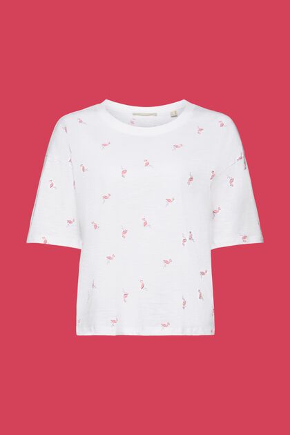 T-Shirt mit Allover-Print, 100 % Baumwolle