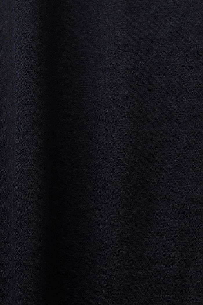 T-Shirt mit Rundhalsausschnitt, BLACK, detail image number 4
