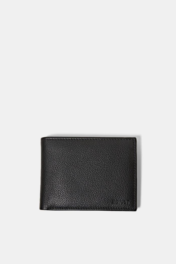 Geldbörse aus Leder, BLACK, detail image number 0
