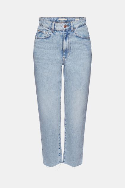 Super-High-Rise-Jeans mit ausgefranstem Saum
