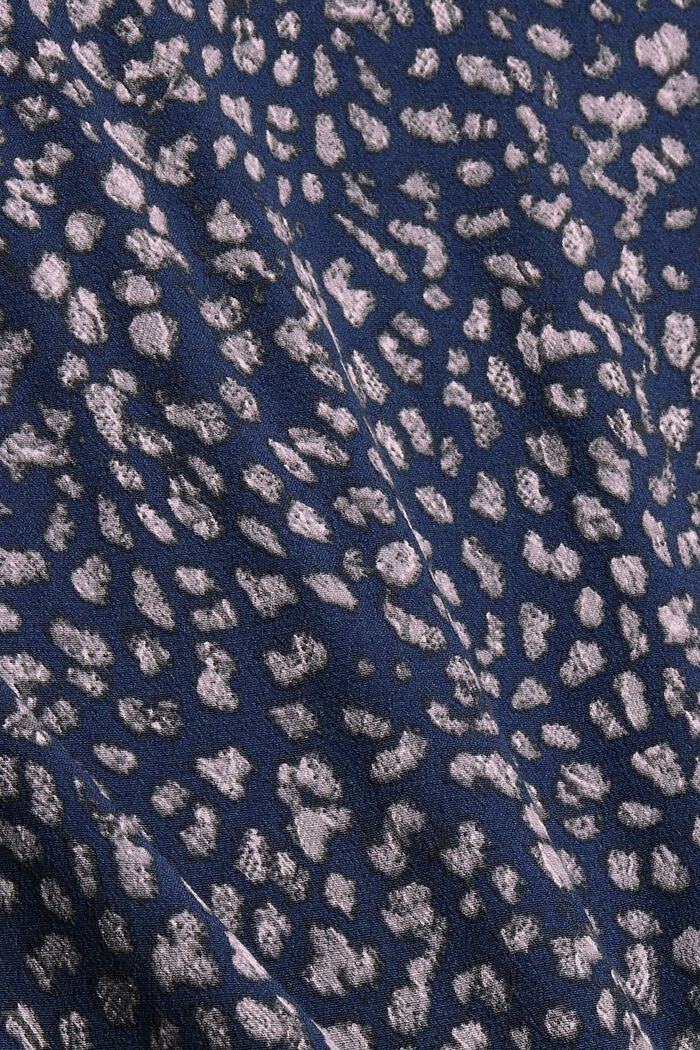 Bluse mit Print, LENZING™ ECOVERO™, DARK BLUE, detail image number 4