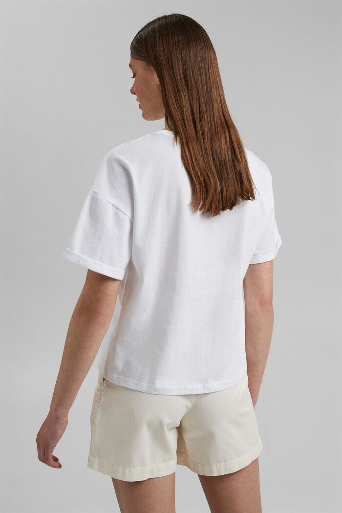 T-Shirt mit Foto-Print, 100% Baumwolle, WHITE, detail image number 3