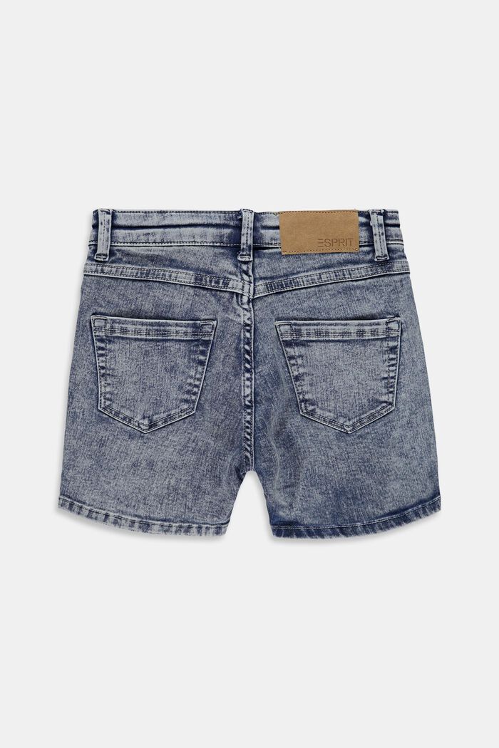 Jeans-Shorts im trendy Washed-Look, BLUE MEDIUM WASHED, detail image number 1
