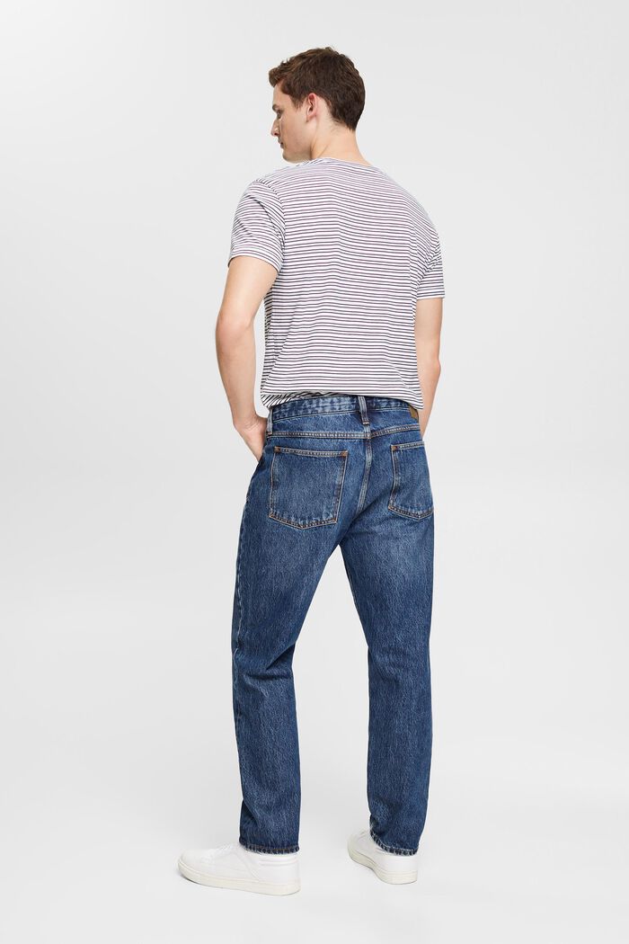 Jeans mit geradem Bein aus nachhaltiger Baumwolle, BLUE DARK WASHED, detail image number 3