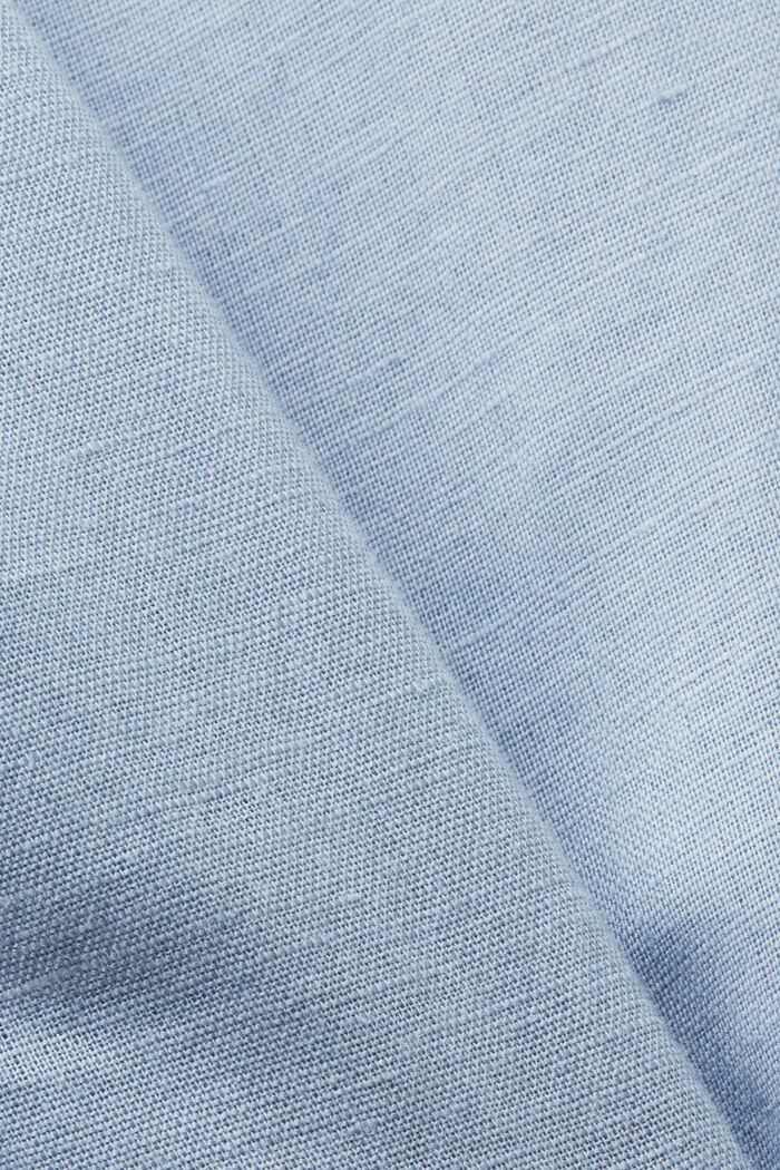 Hemdblusenkleid aus Baumwolle und Leinen, LIGHT BLUE LAVENDER, detail image number 5