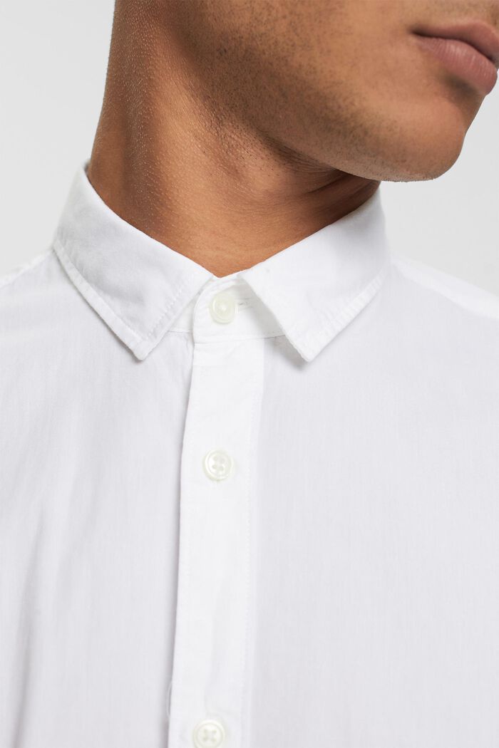 Nachhaltiges Baumwollhemd Slim Fit, WHITE, detail image number 2