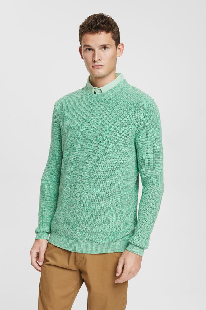 Gestreifter Pullover, GREEN, detail image number 1