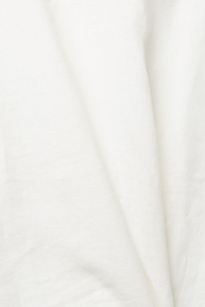 Bluse aus 100% Leinen, WHITE, detail image number 4