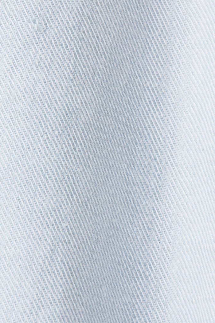 Zweireihiger Blazer aus Baumwolle-Leinen-Mix, LIGHT BLUE LAVENDER, detail image number 5