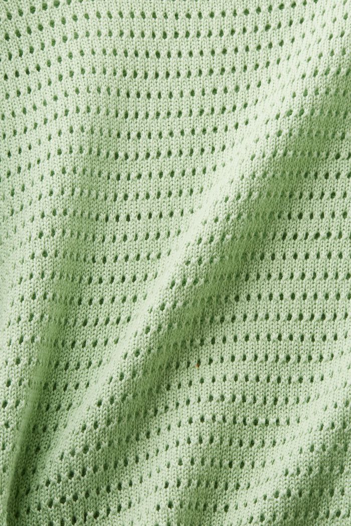 Mesh-Pullover, LIGHT GREEN, detail image number 5