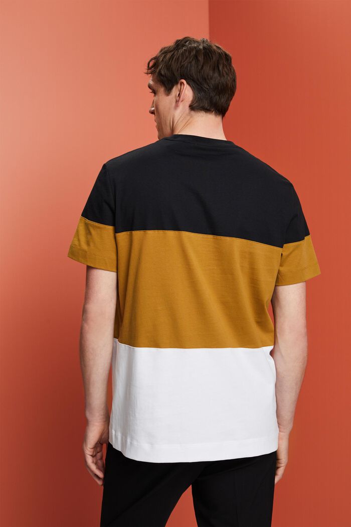 Colourblock-T-Shirt, 100 % Baumwolle, BLACK, detail image number 3
