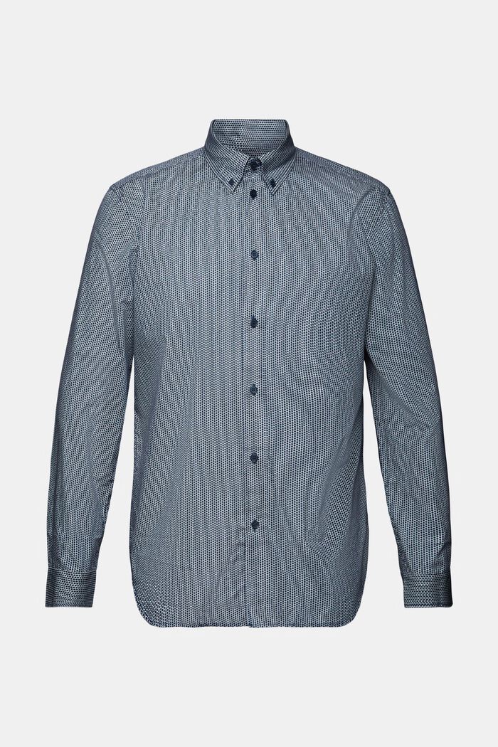 Hemd aus Baumwoll-Popeline, GREY BLUE, detail image number 5