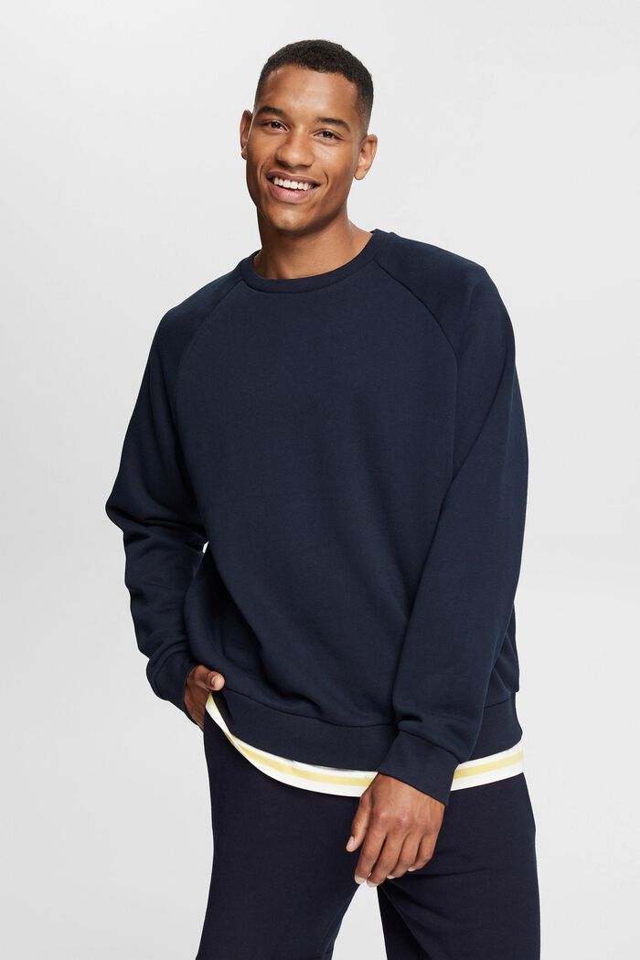 Sweatshirt mit Zippertasche, NAVY, detail image number 0