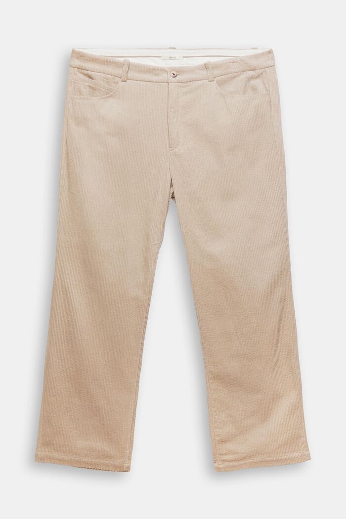 CURVY Cordhose, 100 % Baumwolle, LIGHT TAUPE, detail image number 6