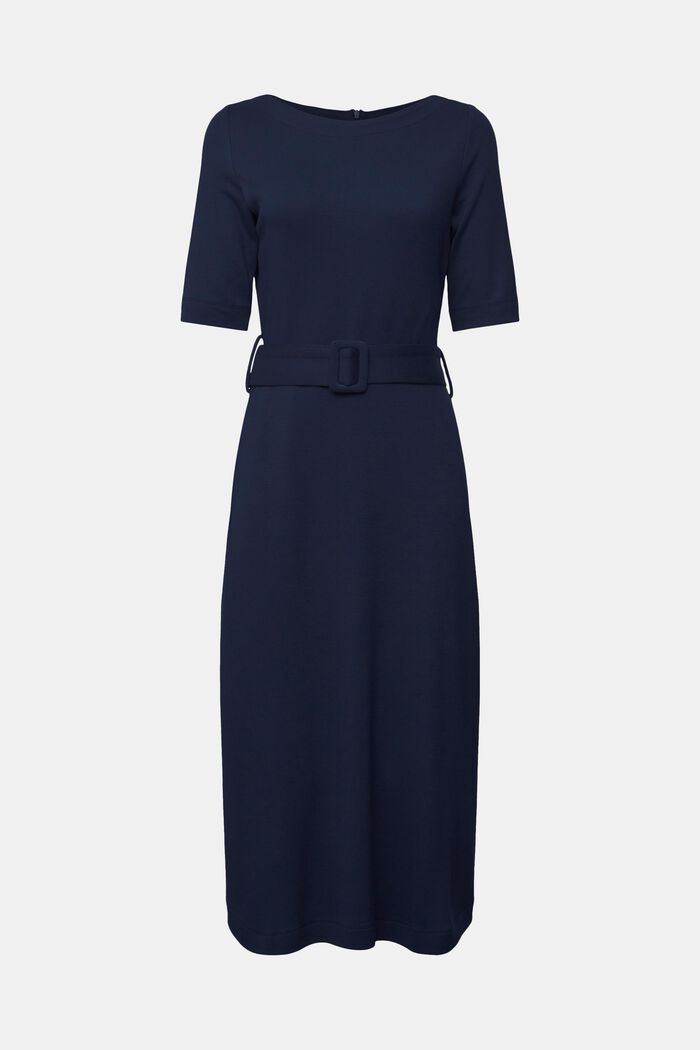 Jersey-Kleid mit LENZING™ ECOVERO™, NAVY, detail image number 0