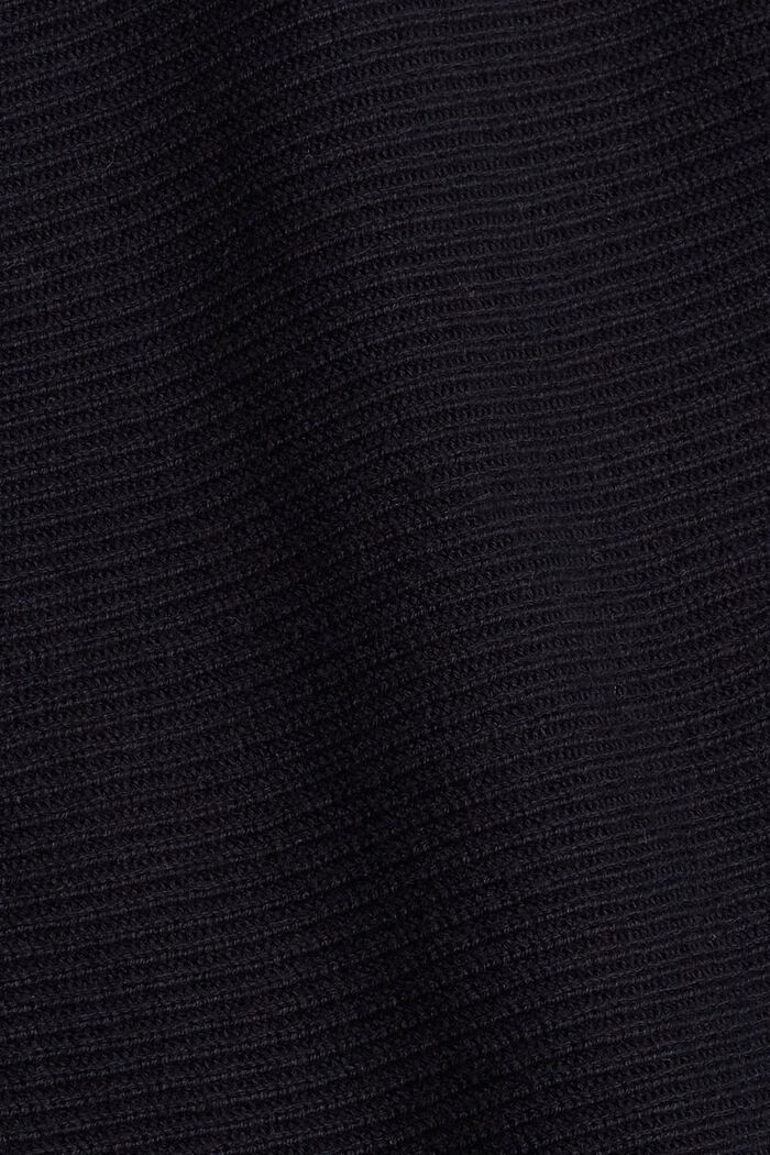 Mit Wolle/Kaschmir: Fledermauspullover, BLACK, detail image number 4