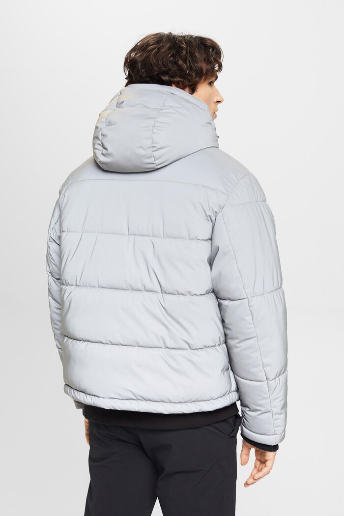 Kurze Puffer Jacket im Oversize-Look, GUNMETAL, detail image number 3