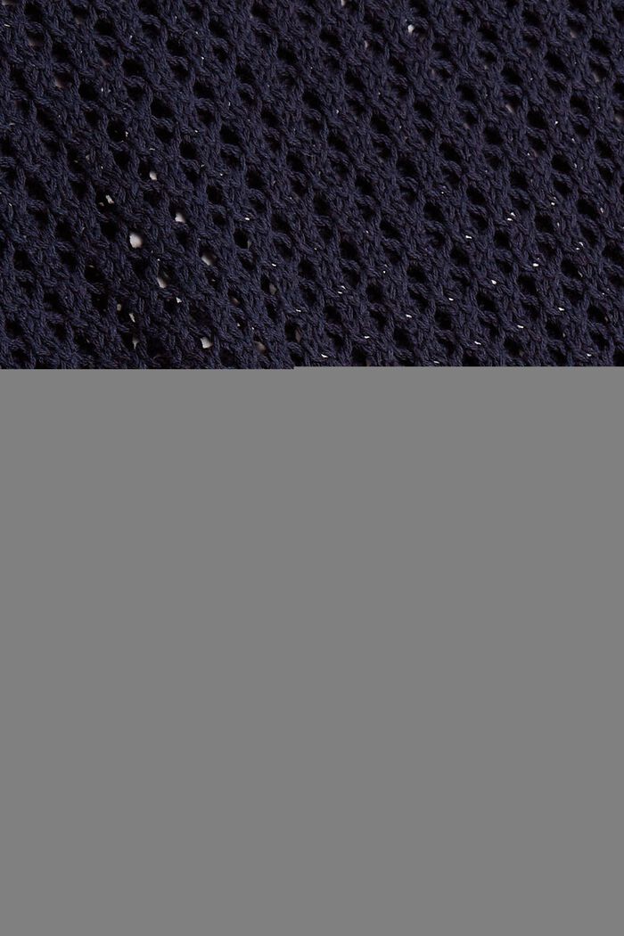 Pullover im Ajour-Muster, NAVY, detail image number 4