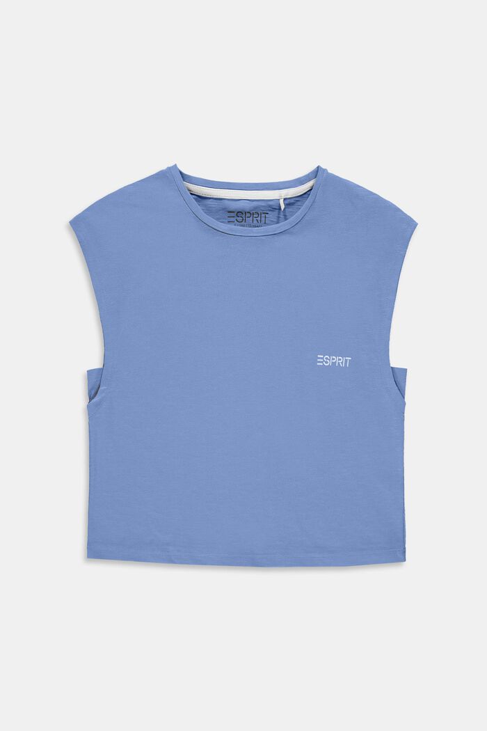 Boxy T-Shirt aus 100% Baumwolle, LIGHT BLUE LAVENDER, detail image number 0