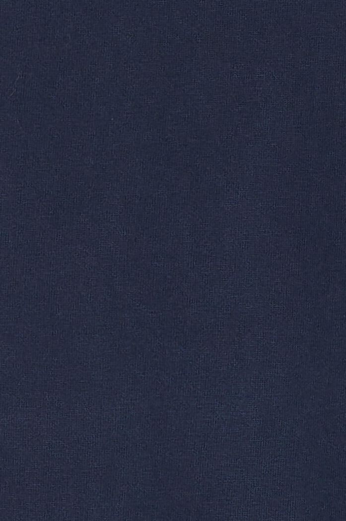 Baumwoll-T-Shirt mit Details aus Lochspitze, NIGHT SKY BLUE, detail image number 3