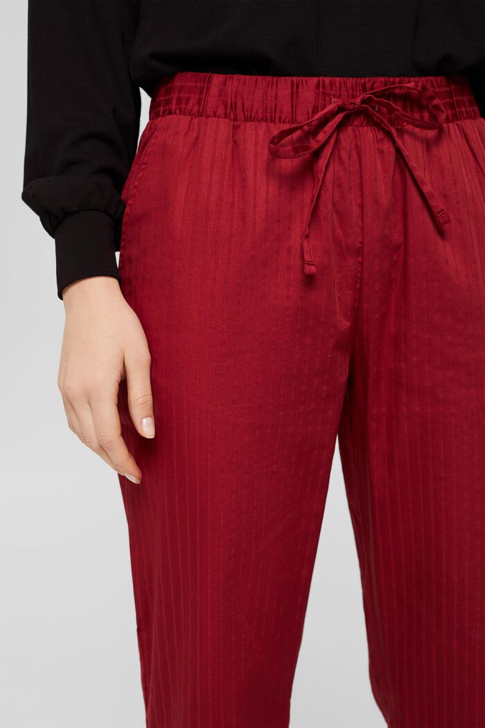 Pyjamahose aus 100% Baumwolle, CHERRY RED, detail image number 2