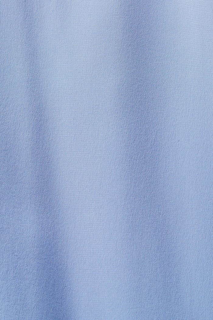 Midi-Hemdblusenkleid aus Seide, BLUE LAVENDER, detail image number 6