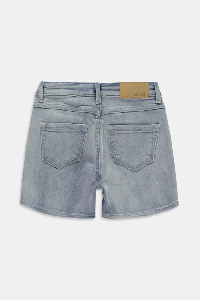 Jeans-Shorts mit Verstellbund, BLUE BLEACHED, detail image number 1
