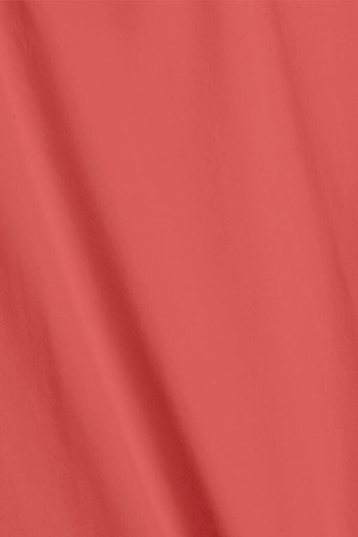 CURVY T-Shirt aus Bio-Baumwolle, CORAL RED, detail image number 1