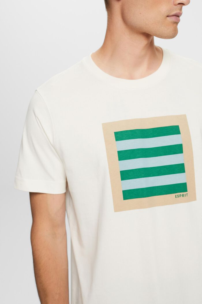 T-Shirt aus Baumwolljersey mit Grafikprint, ICE, detail image number 2