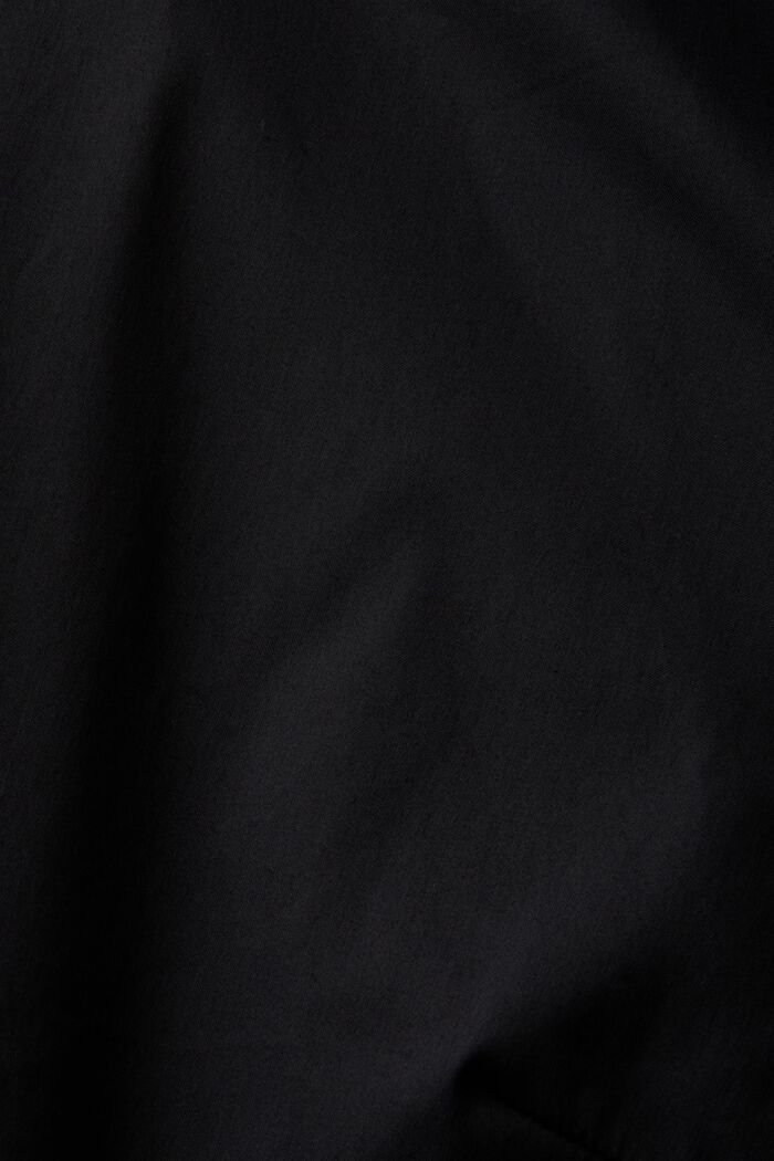 Hemdbluse aus Popeline, BLACK, detail image number 4