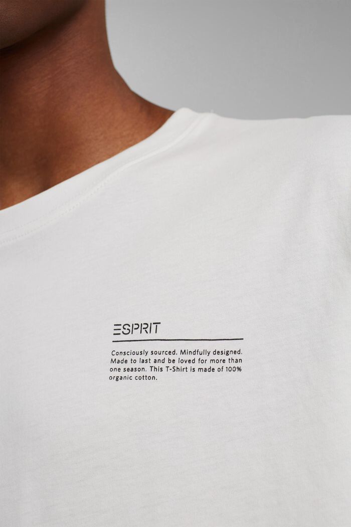 Jersey-T-Shirt mit Print, 100% Bio-Baumwolle, OFF WHITE, detail image number 6