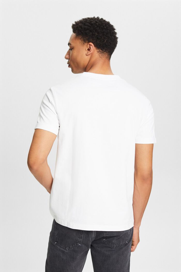 Unisex-T-Shirt aus Bio-Baumwolljersey mit Print, WHITE, detail image number 2