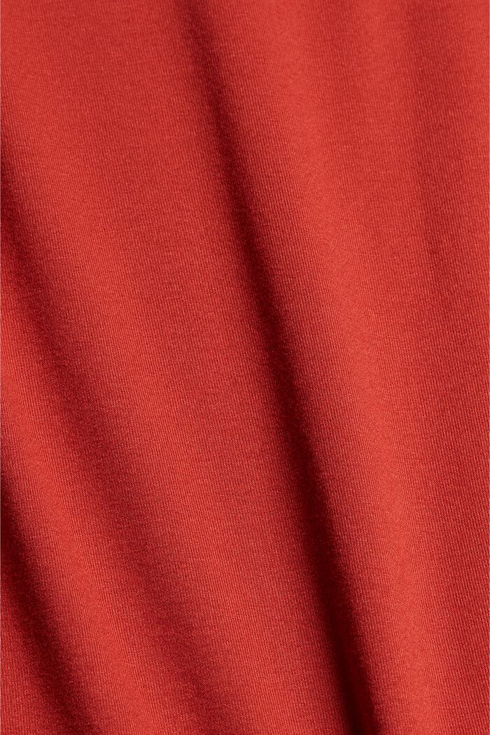Jerseykleid mit Knoten, LENZING™ ECOVERO™, TERRACOTTA, detail image number 4