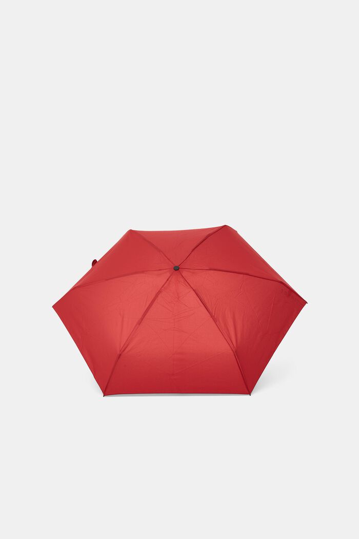 Mini Taschenschirm, ökologisch wasserabweisend, RED, overview