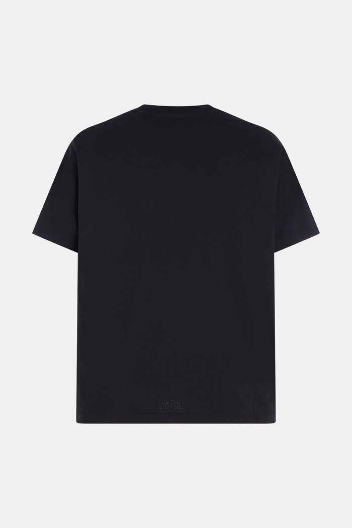 AMBIGRAM Chest-Print T-Shirt, BLACK, detail image number 2