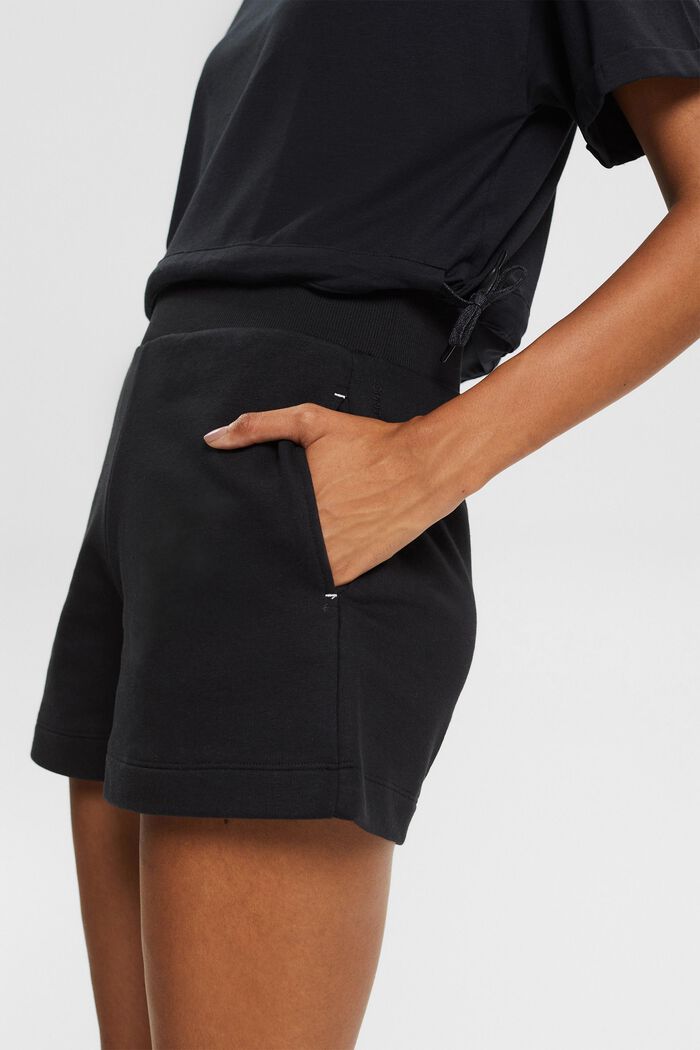 Recycelt: Shorts aus Sweat, BLACK, detail image number 2