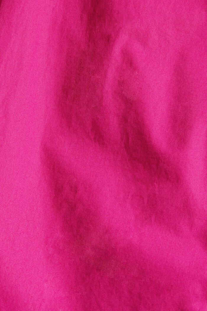 Oversized Bluse aus Organic Cotton, PINK FUCHSIA, detail image number 4
