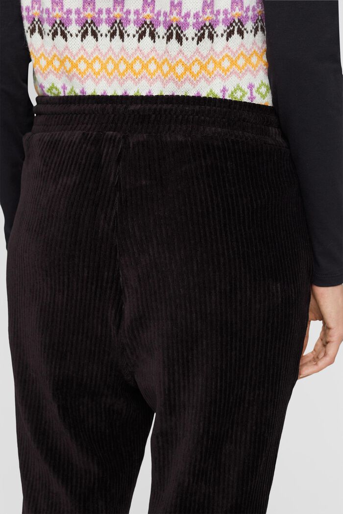 Jogger-Pants aus Cord, BLACK, detail image number 4