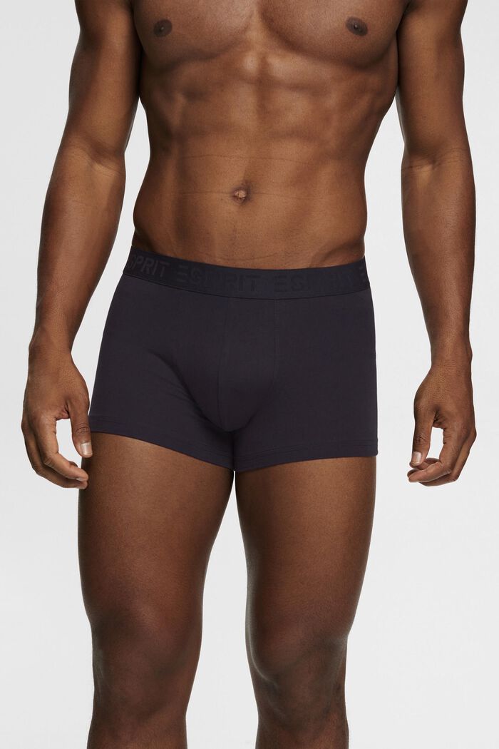 Kurze Herren-Shorts aus Baumwollstretch im Multipack, NAVY, detail image number 0