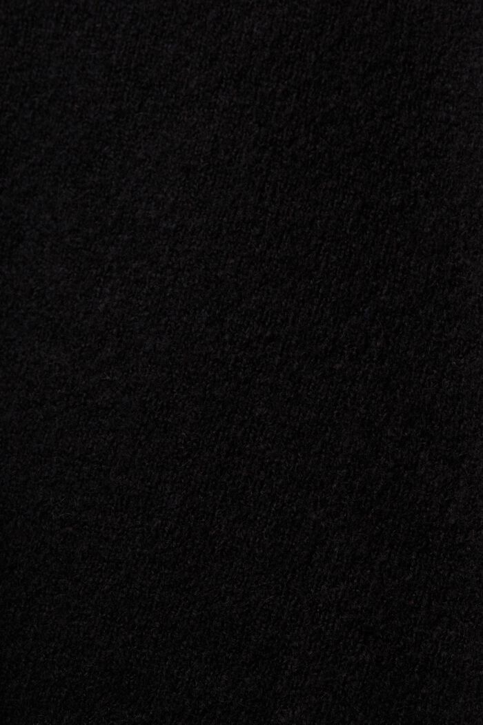 Wollmix-Pullover mit V-Ausschnitt, BLACK, detail image number 5