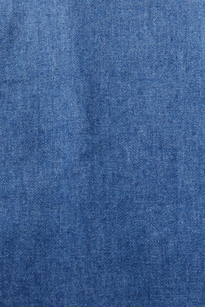 Jeanshemd mit aufgesetzter Tasche, BLUE MEDIUM WASHED, detail image number 5