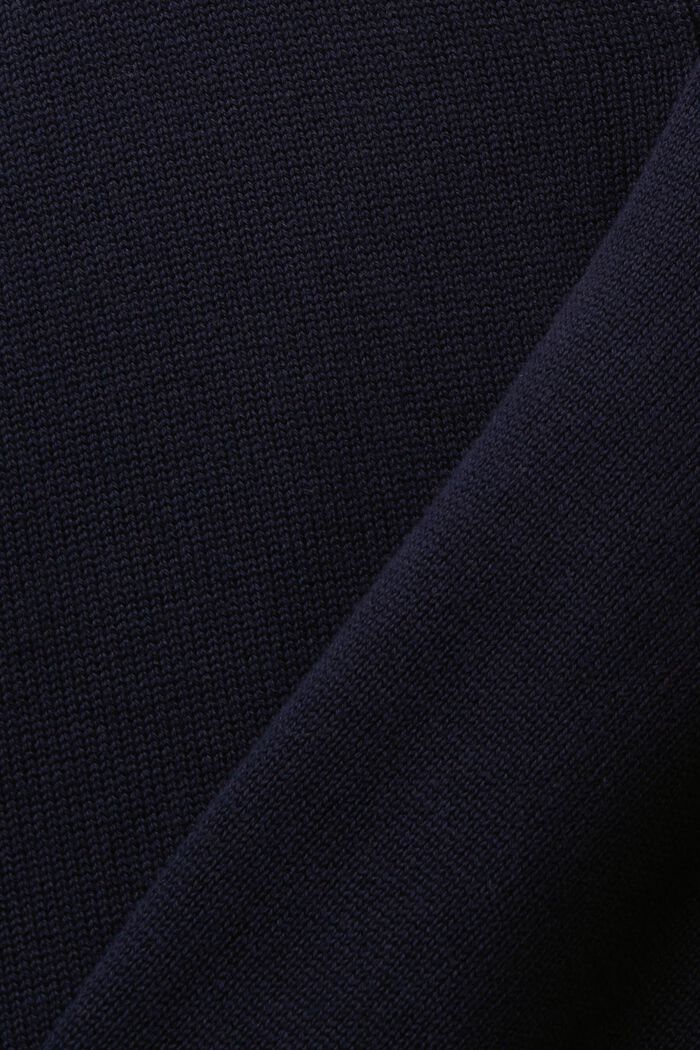Cardigan  nachhaltiger Baumwolle mit V-Ausschnitt, NAVY, detail image number 4