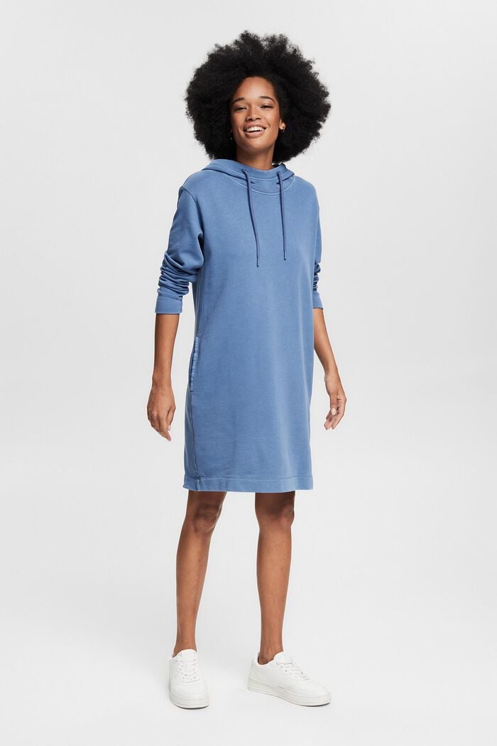 Sweatshirt-Kleid mit Kapuze, BLUE LAVENDER, detail image number 1