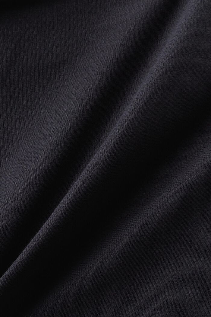 Jersey-T-Shirt mit Print vorne, BLACK, detail image number 5
