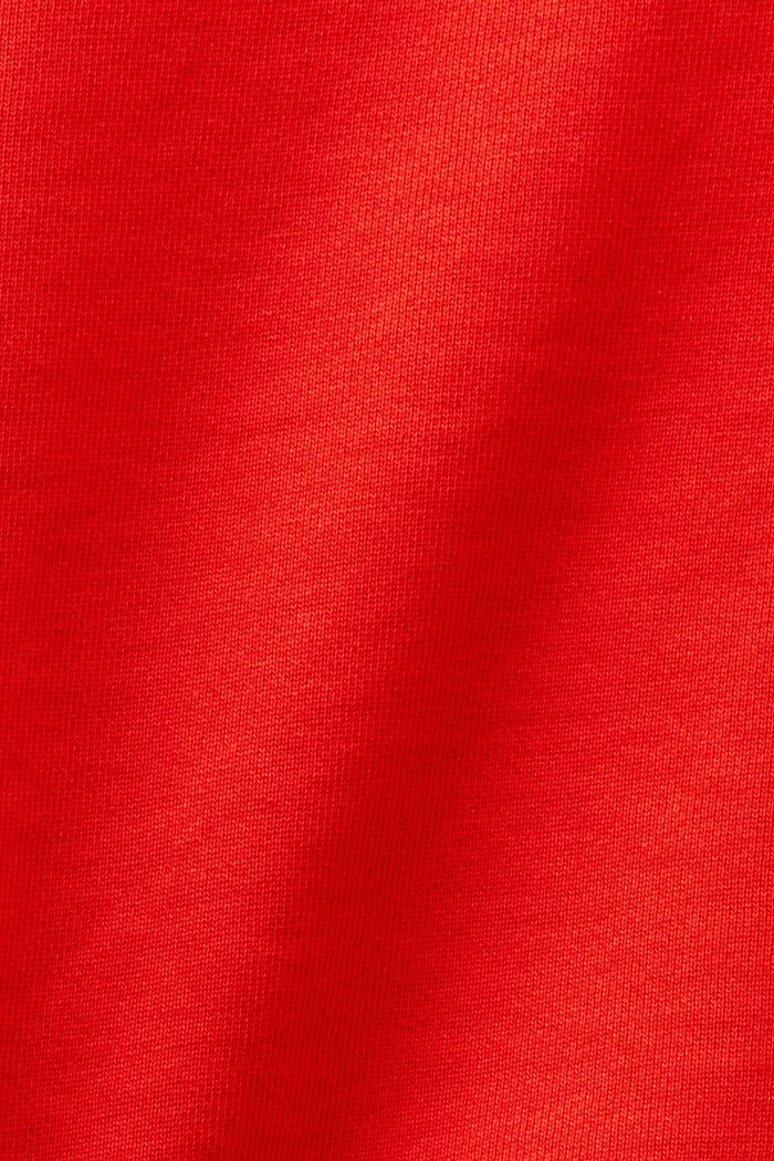 Logo-Sweatshirt in Cropped-Länge, RED, detail image number 5