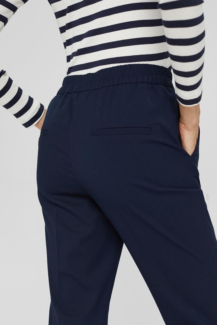 Mid-Rise-Pants im Cropped Fit, NAVY, detail image number 0